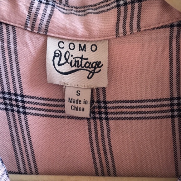 NWT Como Vintage Plaid Long Sleeve Shirt - Picture 4 of 7
